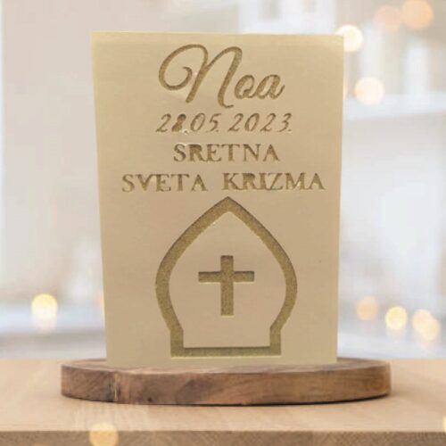PERSONALIZIRANA ČESTITKA ZA KRIZMU