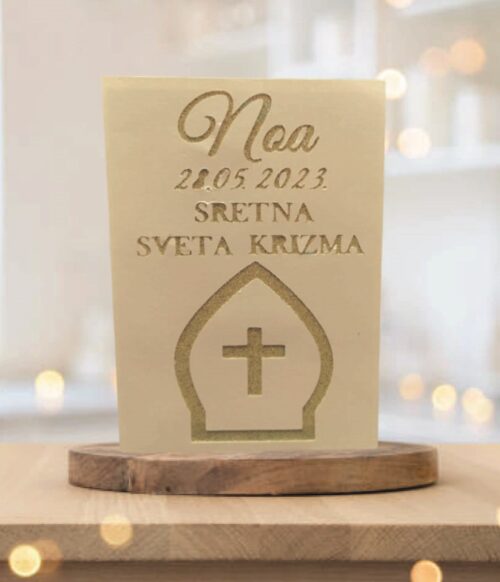 PERSONALIZIRANA ČESTITKA ZA KRIZMU