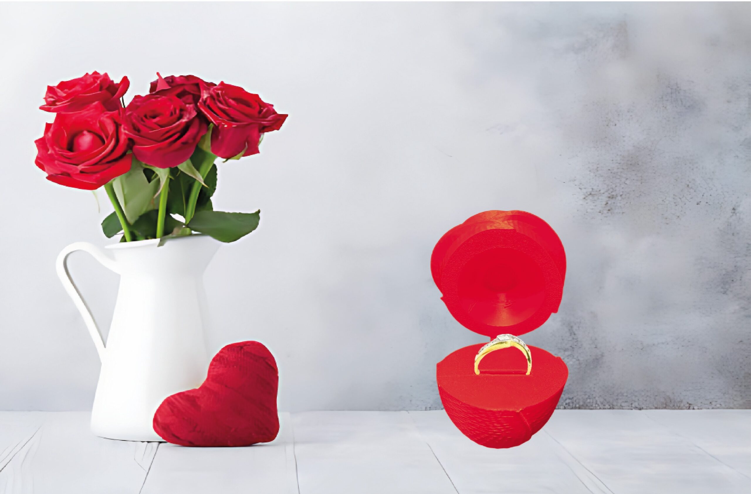 UKRASNA KUTIJICA ZA PRSTAN RUŽA - Slika 3