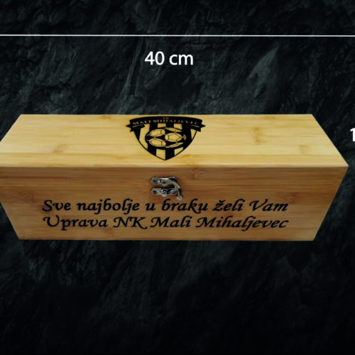 PERSONALIZIRANA GRAVURA NA DRVENU KUTIJU ZA POKLON