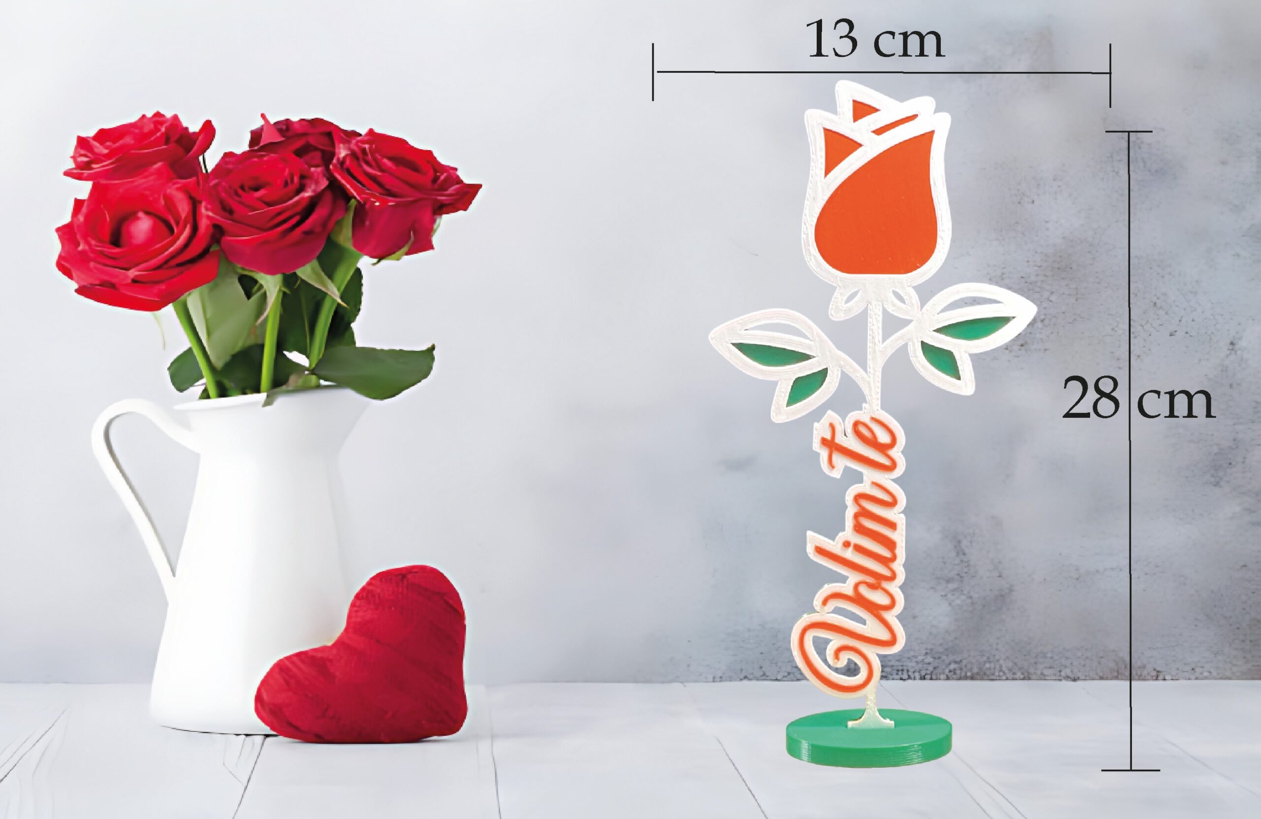 VJEČNA RUŽA SA POSVETOM #1 - Slika 3