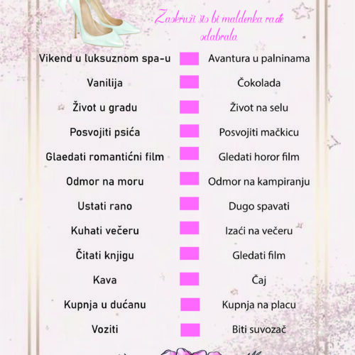 IGRA ZA DJEVOJAČKU VEČER #1