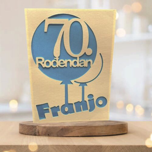 PERSONALIZIRANA ČESTITKA ZA 70. ROĐENDAN
