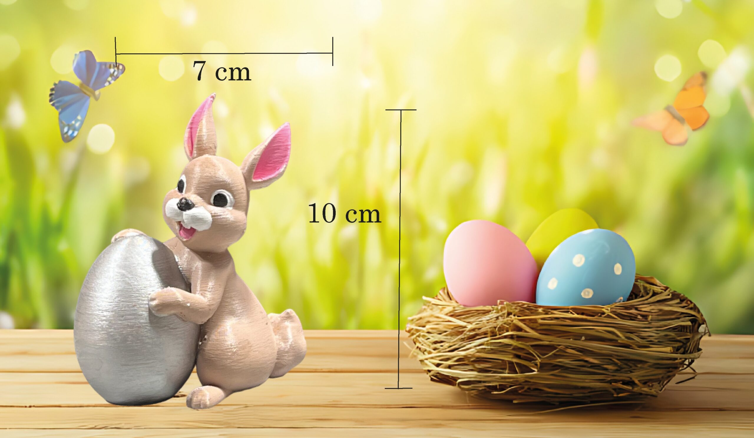 USKRSNA DEKORACIJA ZEČIĆ SA JAJOM - Slika 2