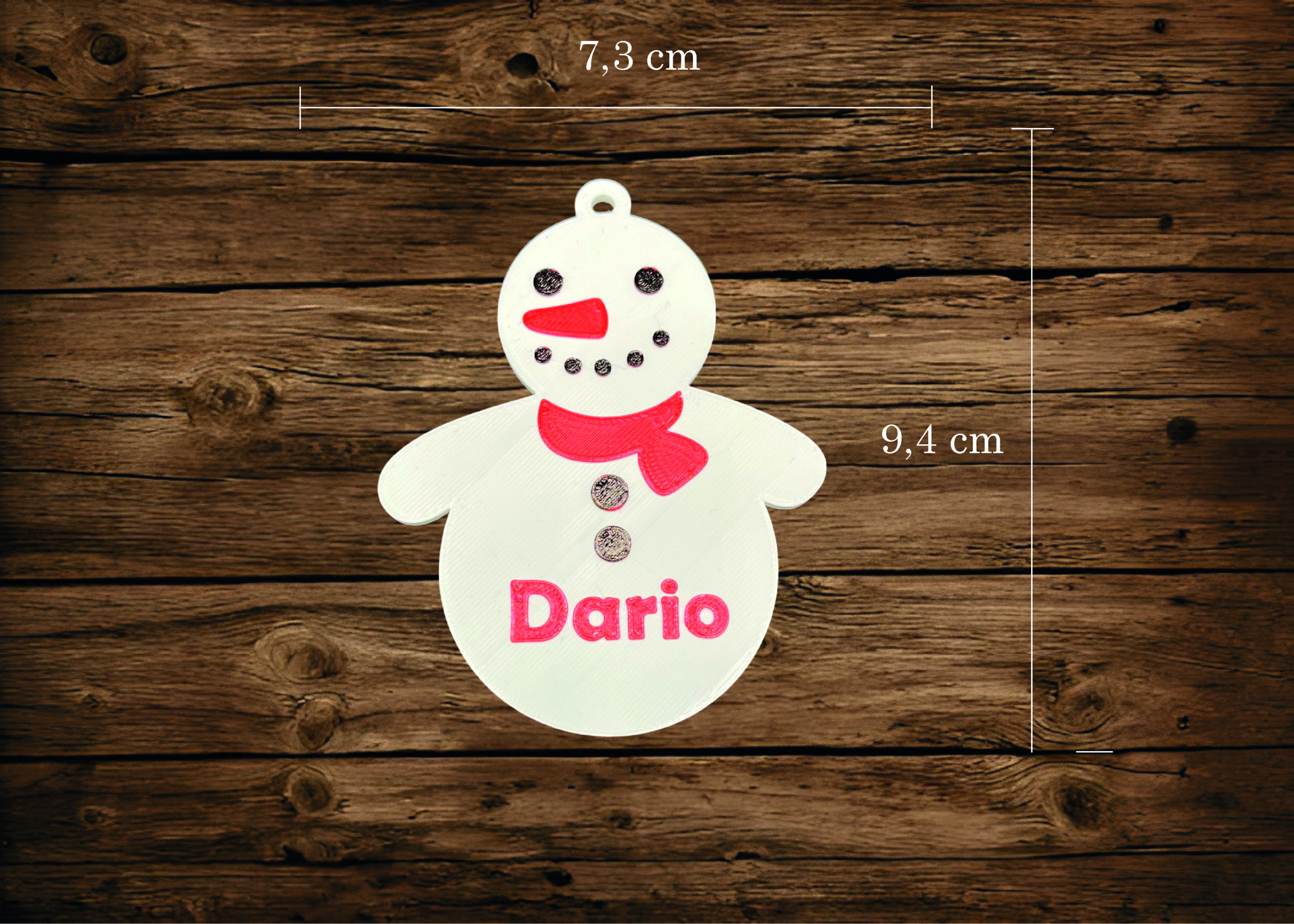 PERSONALIZIRANI UKRASI ZA BOR - BOŽIĆNI LIKOVI S IMENOM - Slika 4