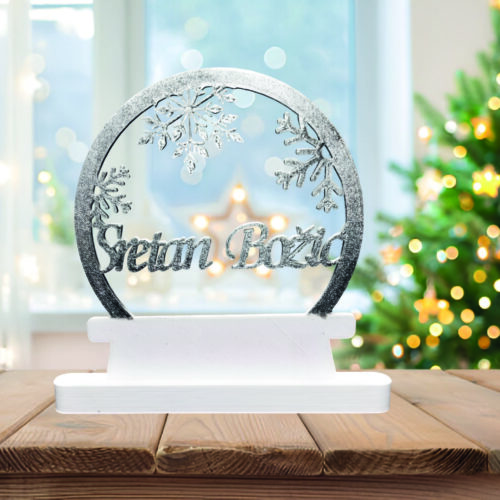 BOŽIĆNE SNJEŽNE KUGLE S POSVETOM