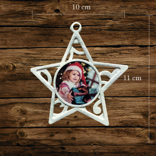 PERSANOLIZIRANA KUGLICA ZA BOR SA SLIKOM U BOŽIĆNIM MOTIVIMA