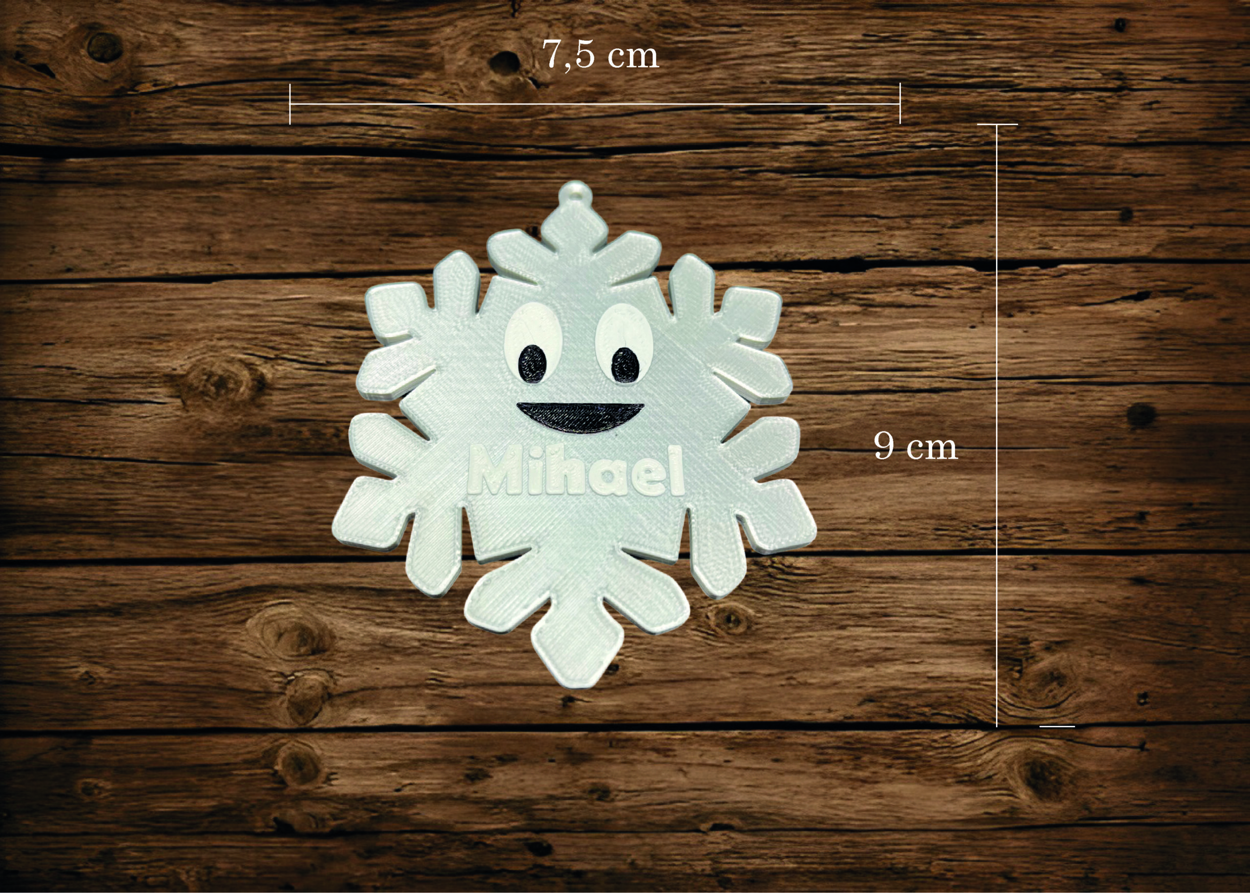 PERSONALIZIRANI UKRASI ZA BOR - BOŽIĆNI LIKOVI S IMENOM - Slika 22