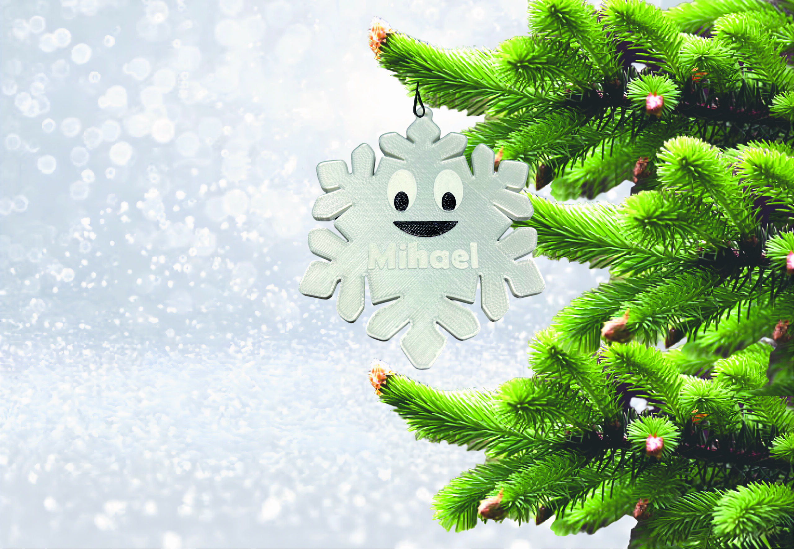 PERSONALIZIRANI UKRASI ZA BOR - BOŽIĆNI LIKOVI S IMENOM - Slika 21