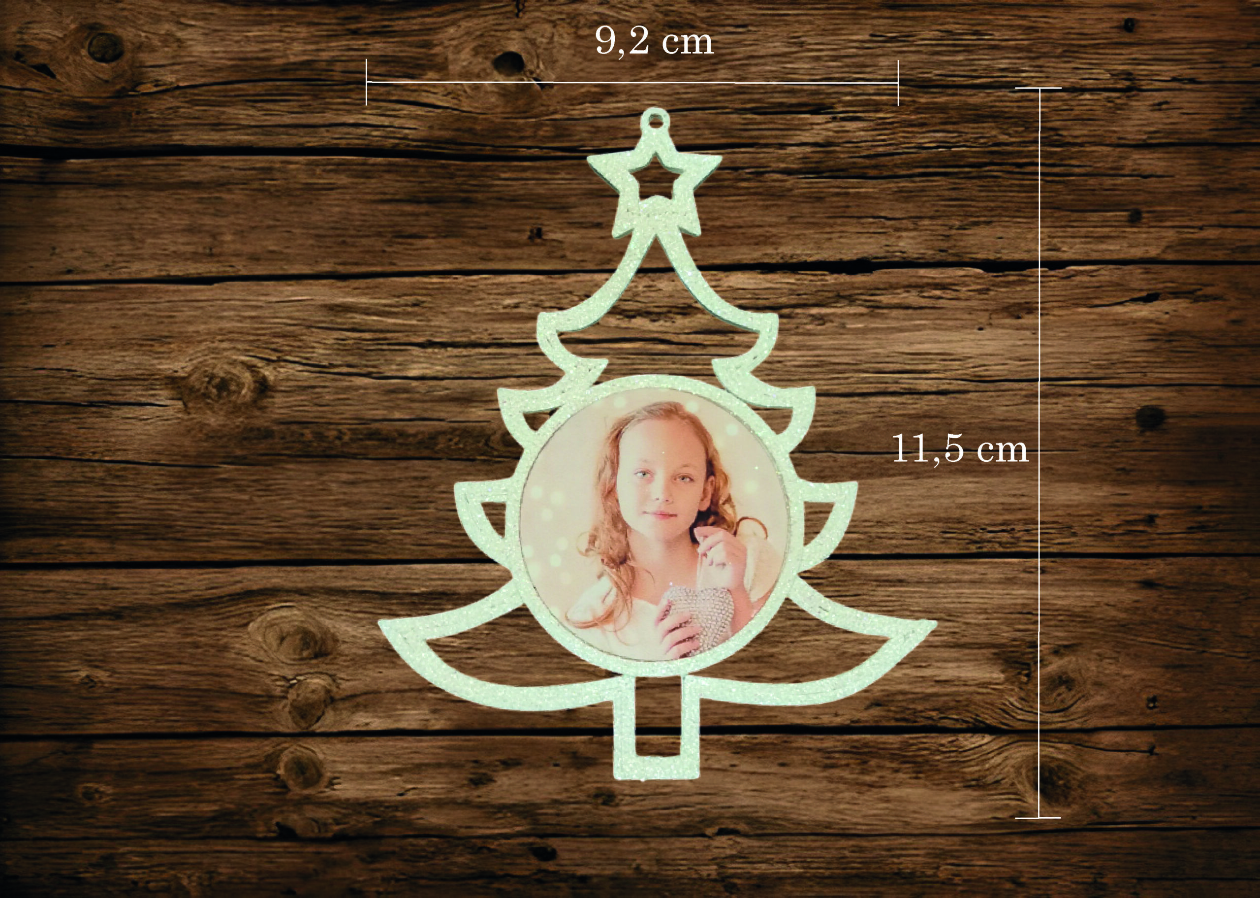 PERSANOLIZIRANA KUGLICA ZA BOR SA SLIKOM U BOŽIĆNIM MOTIVIMA - Slika 6