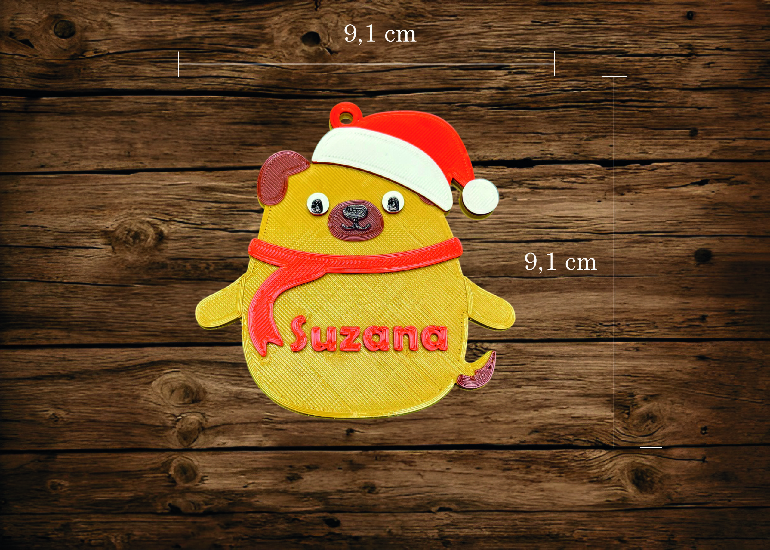 PERSONALIZIRANI UKRASI ZA BOR - BOŽIĆNI LIKOVI S IMENOM - Slika 6