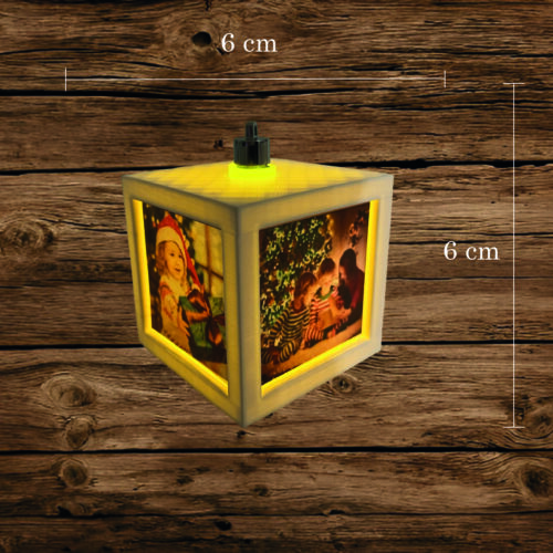 PERSONALIZIRANI UKRAS ZA BOR – VISEĆA SVIJETLEĆA KOCKA SA SLIKAMA