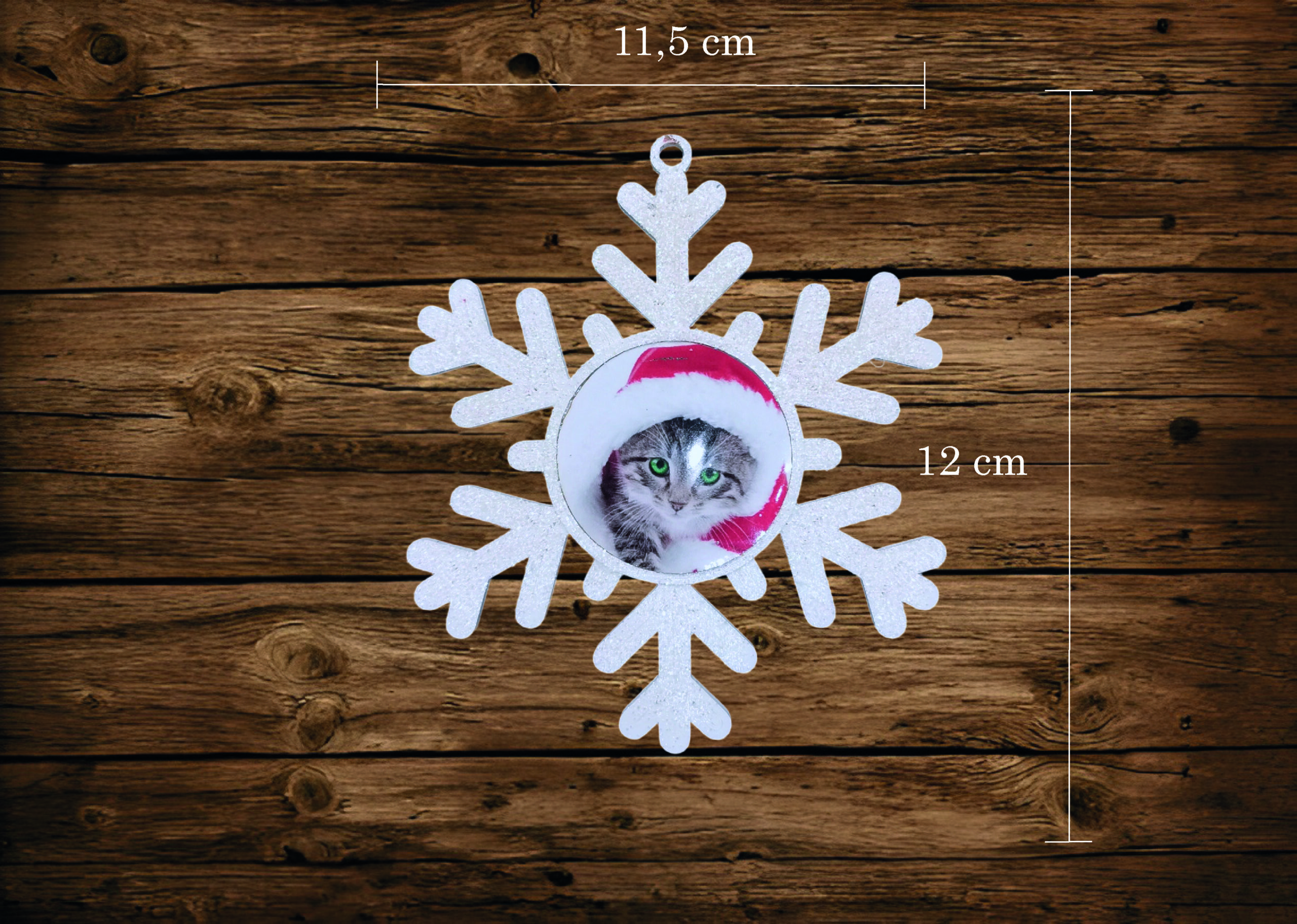 PERSANOLIZIRANA KUGLICA ZA BOR SA SLIKOM U BOŽIĆNIM MOTIVIMA - Slika 8