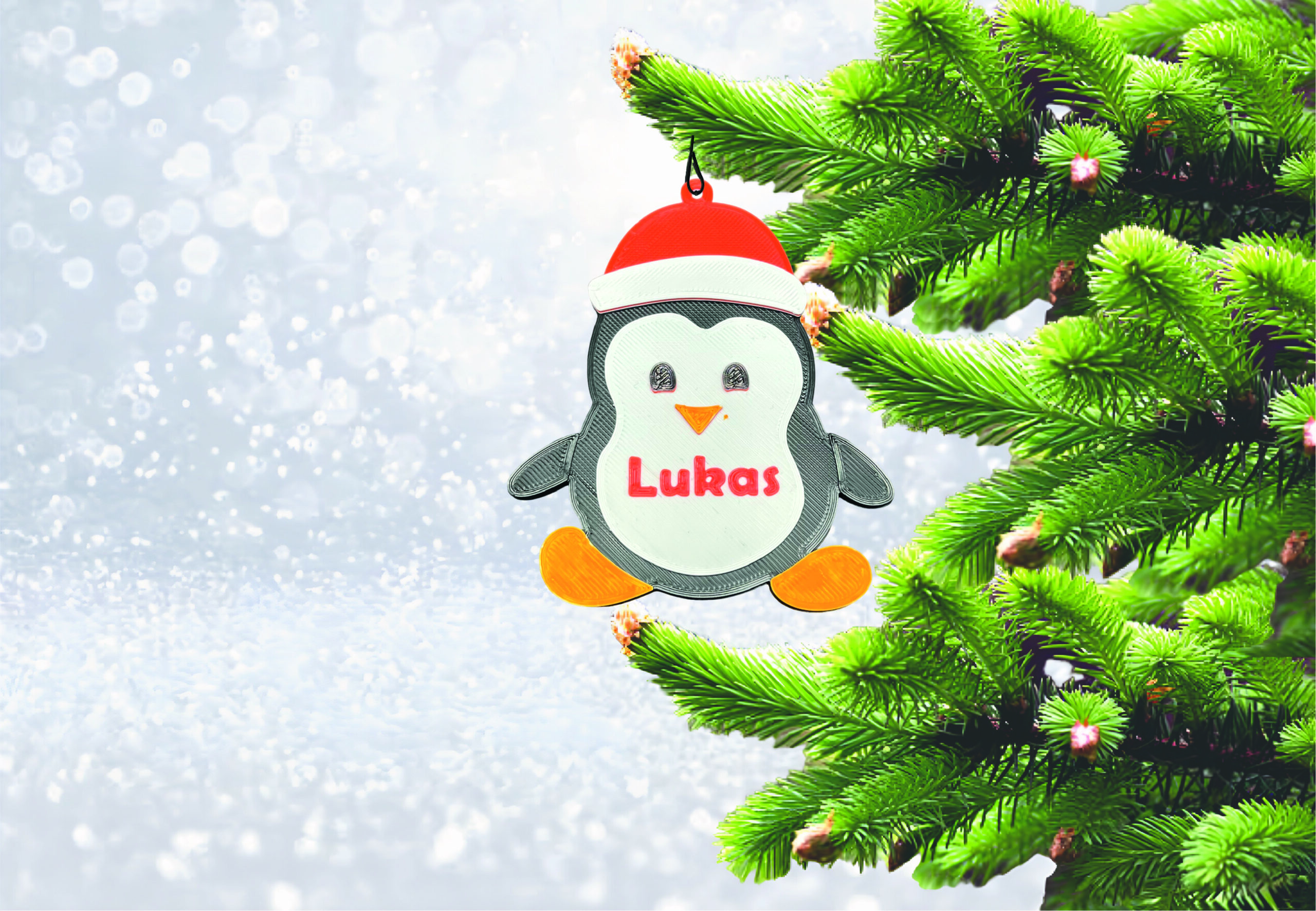 PERSONALIZIRANI UKRASI ZA BOR - BOŽIĆNI LIKOVI S IMENOM - Slika 7