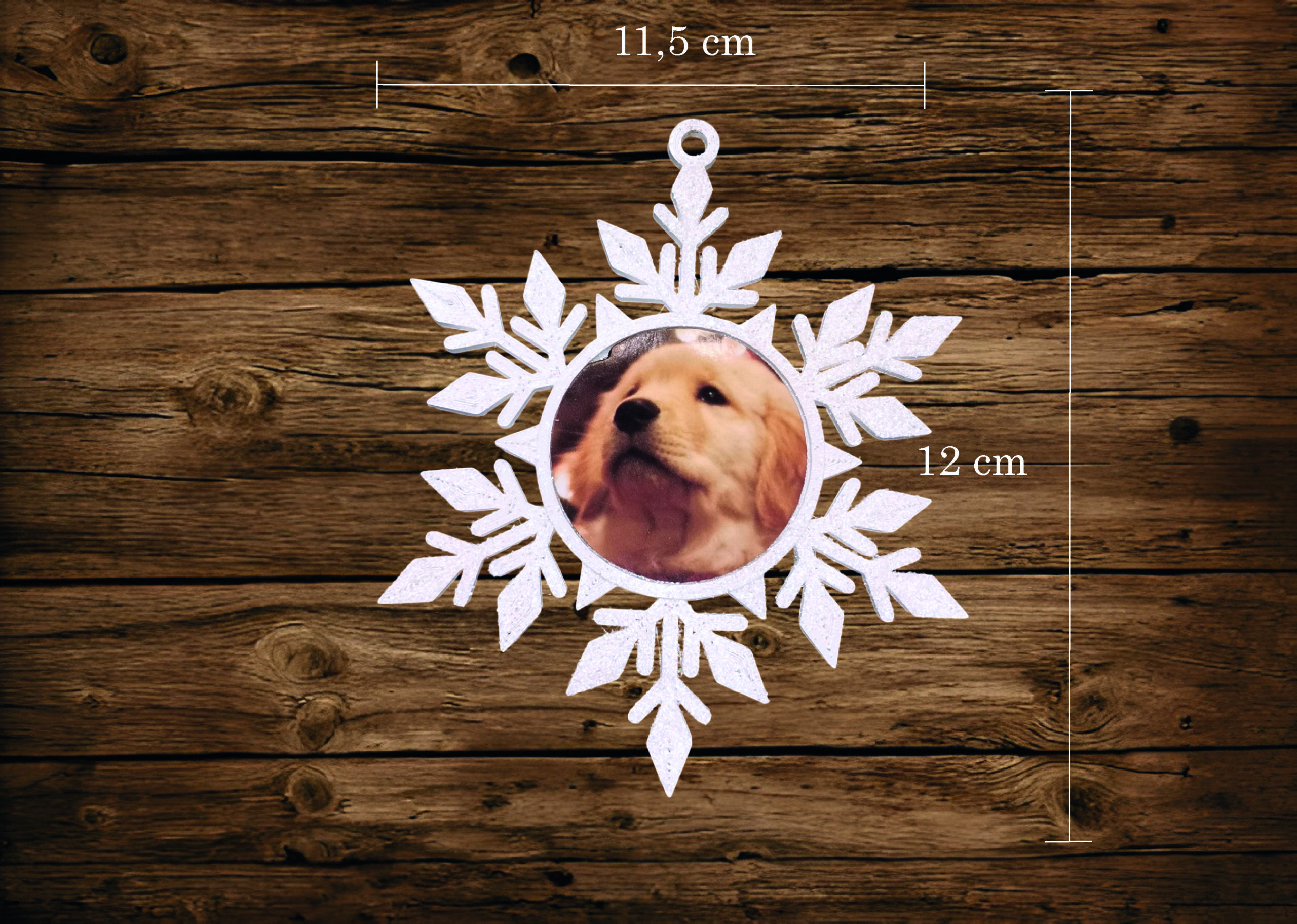 PERSANOLIZIRANA KUGLICA ZA BOR SA SLIKOM U BOŽIĆNIM MOTIVIMA - Slika 10