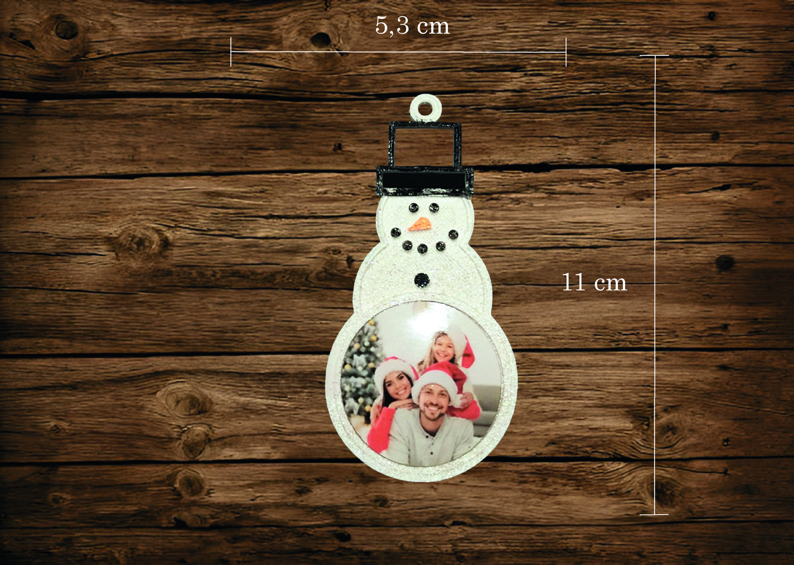 PERSANOLIZIRANA KUGLICA ZA BOR SA SLIKOM U BOŽIĆNIM MOTIVIMA - Slika 12