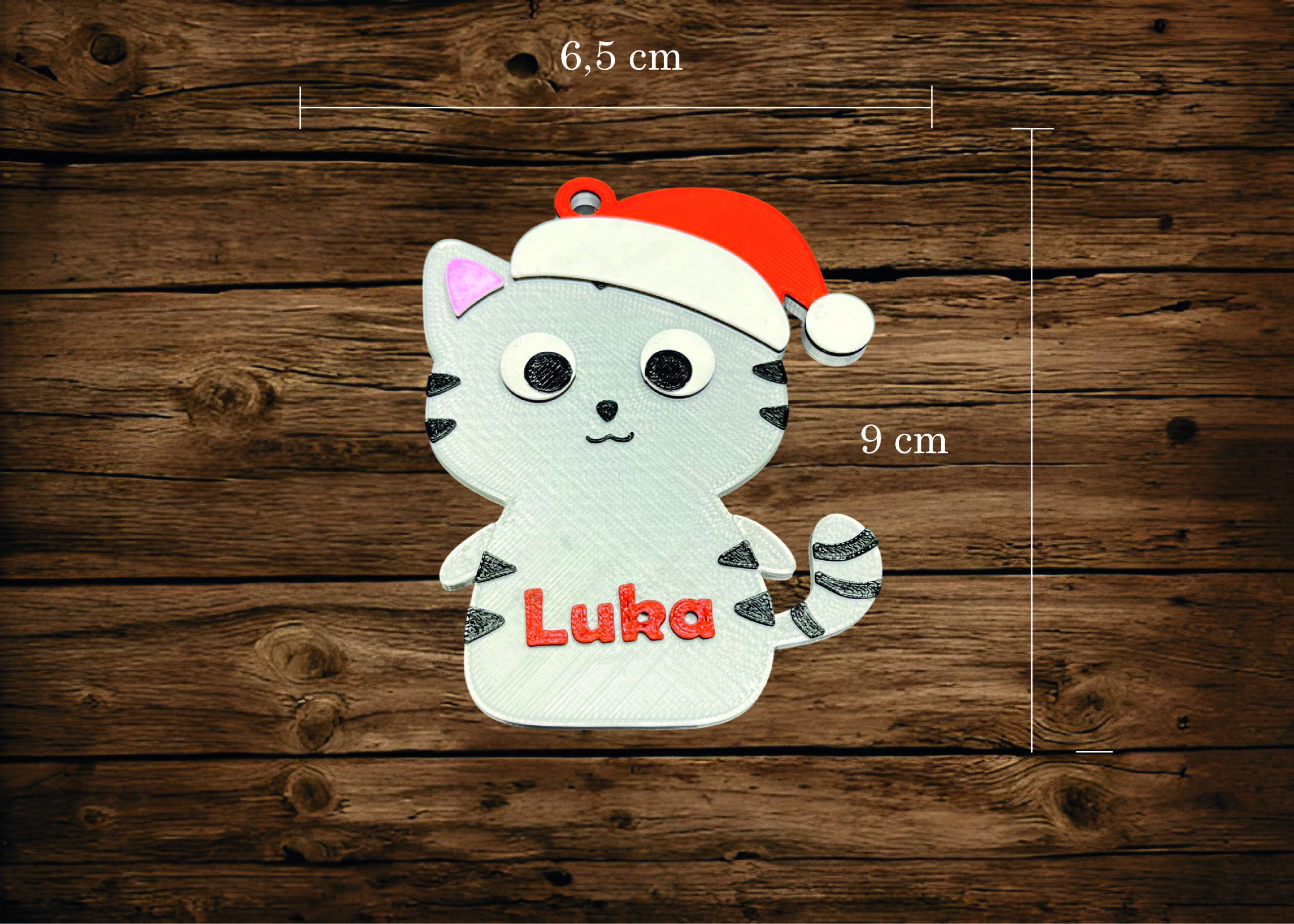 PERSONALIZIRANI UKRASI ZA BOR - BOŽIĆNI LIKOVI S IMENOM - Slika 12