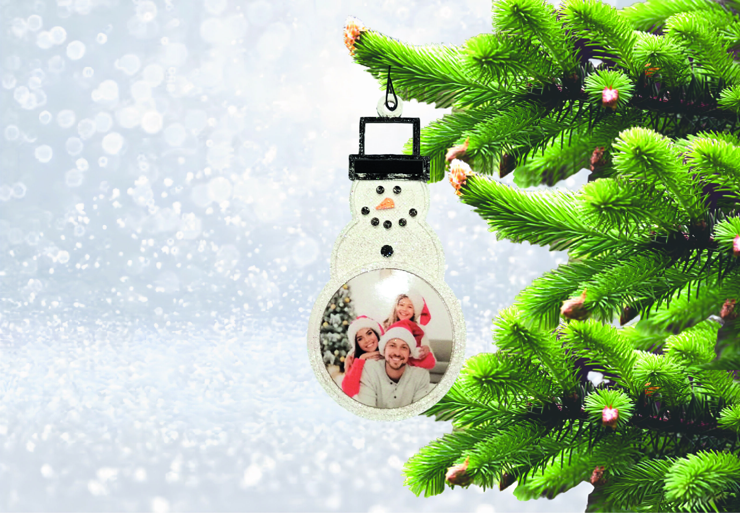 PERSANOLIZIRANA KUGLICA ZA BOR SA SLIKOM U BOŽIĆNIM MOTIVIMA - Slika 11