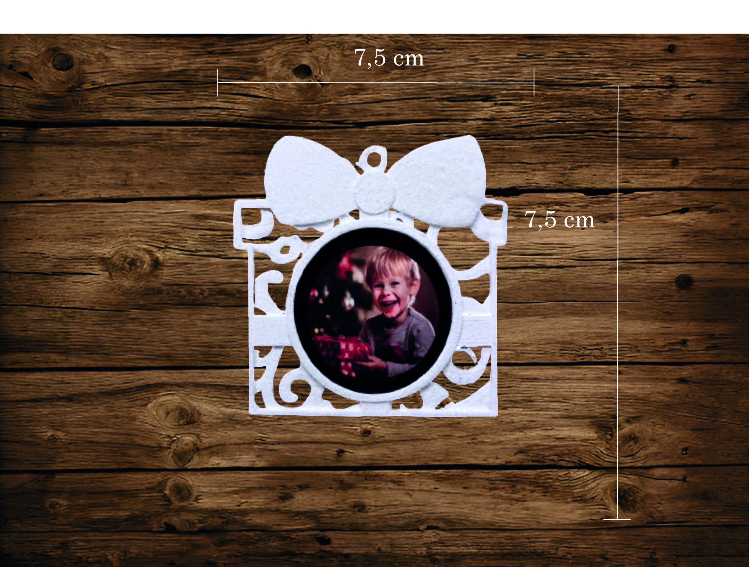 PERSANOLIZIRANA KUGLICA ZA BOR SA SLIKOM U BOŽIĆNIM MOTIVIMA - Slika 14