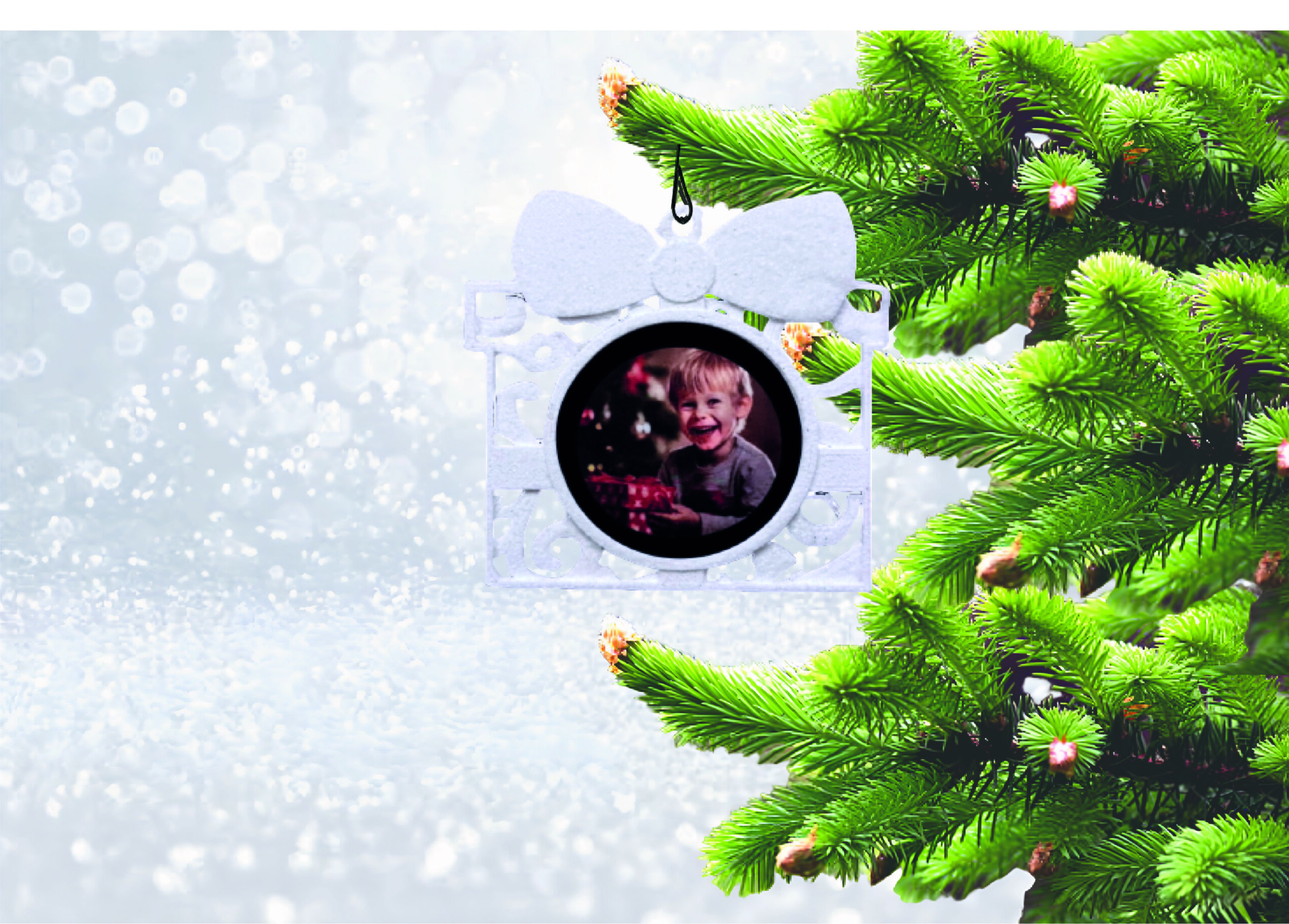 PERSANOLIZIRANA KUGLICA ZA BOR SA SLIKOM U BOŽIĆNIM MOTIVIMA - Slika 13