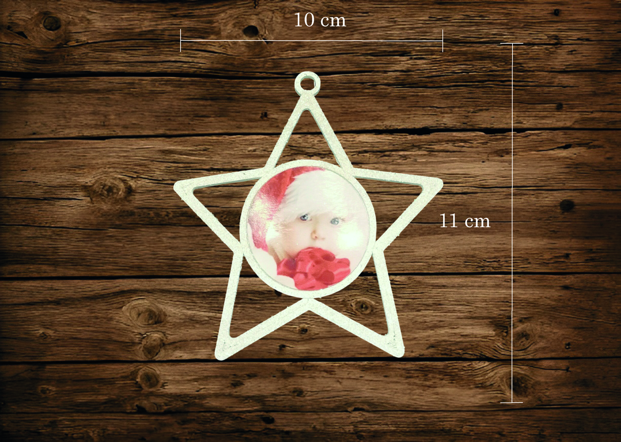 PERSANOLIZIRANA KUGLICA ZA BOR SA SLIKOM U BOŽIĆNIM MOTIVIMA - Slika 16