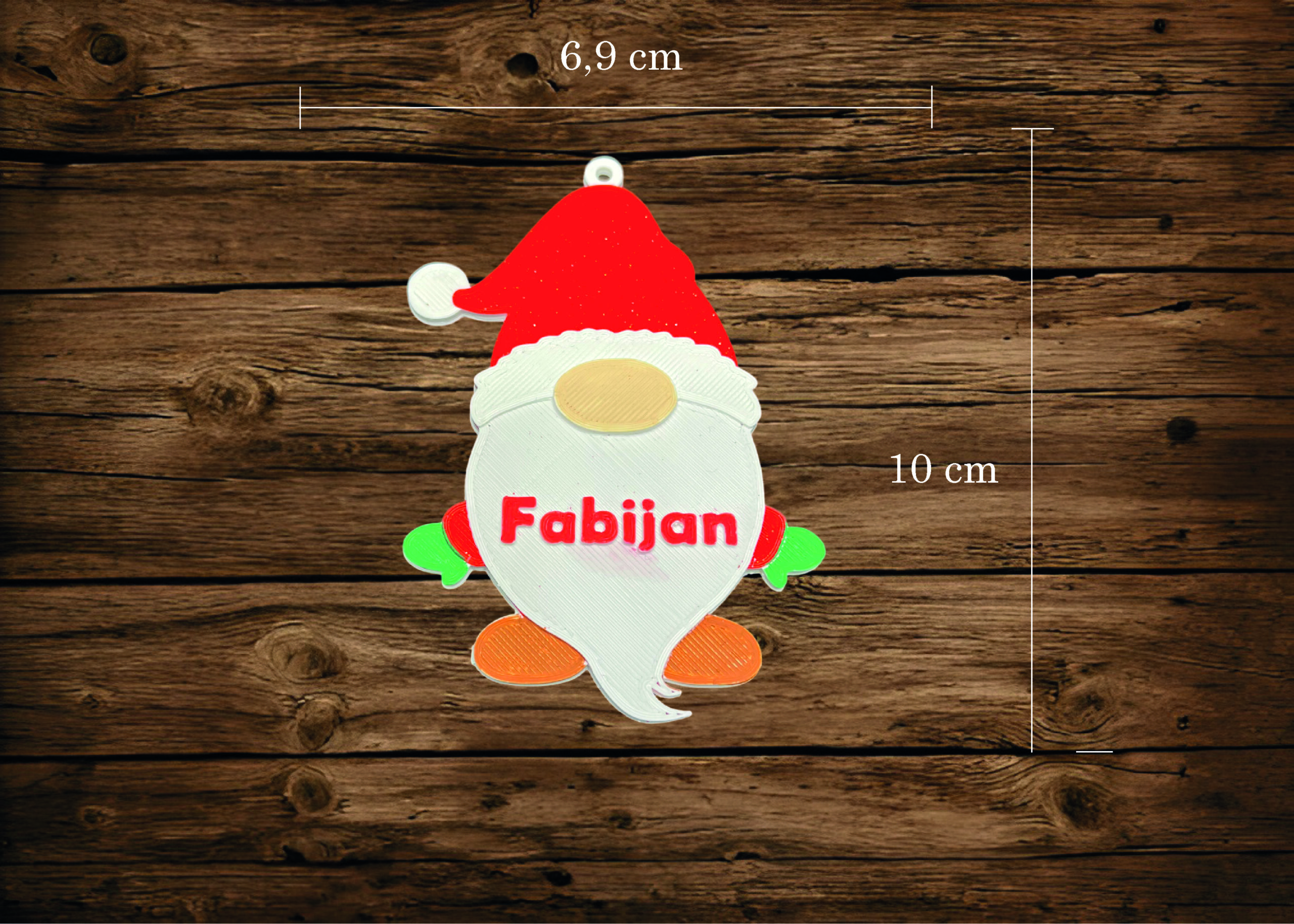 PERSONALIZIRANI UKRASI ZA BOR - BOŽIĆNI LIKOVI S IMENOM - Slika 16