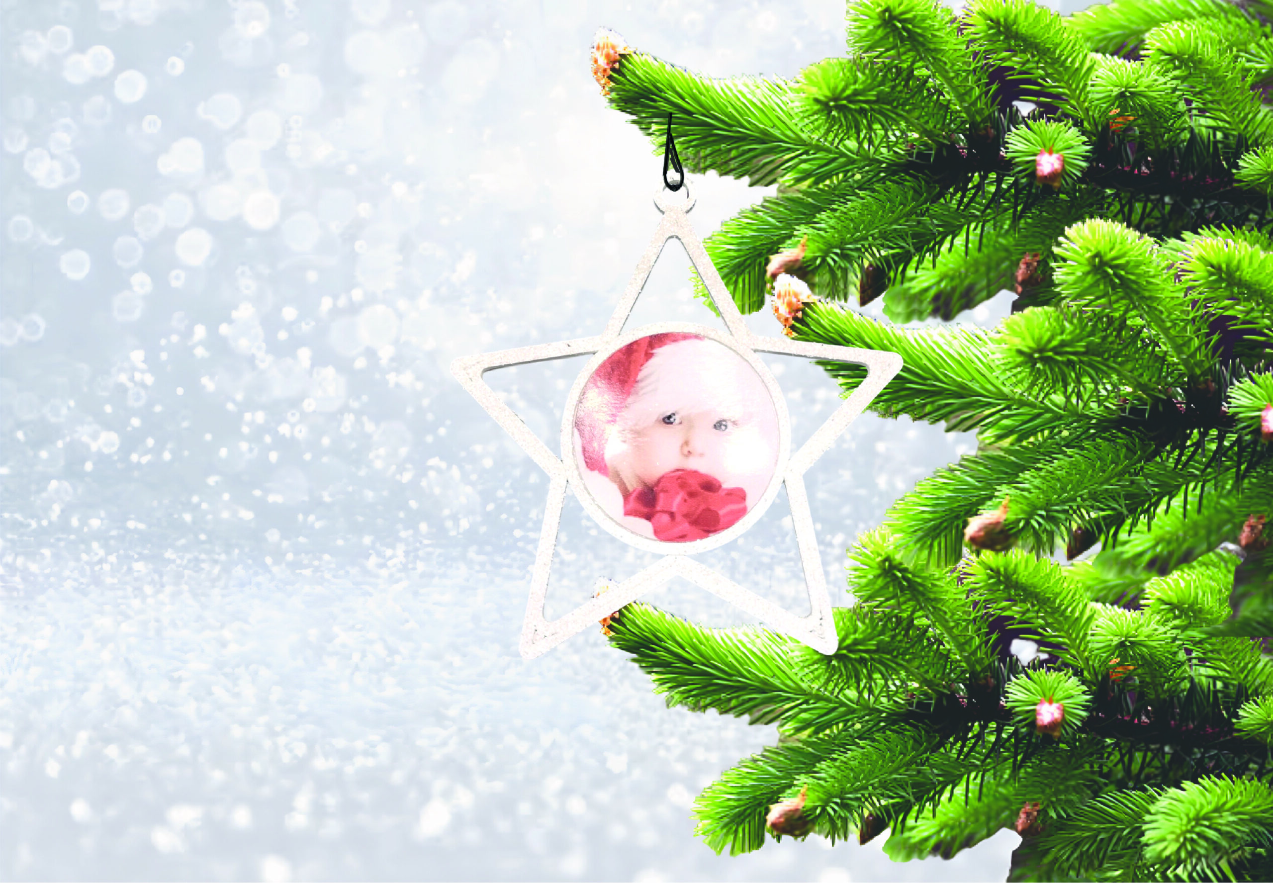 PERSANOLIZIRANA KUGLICA ZA BOR SA SLIKOM U BOŽIĆNIM MOTIVIMA - Slika 15