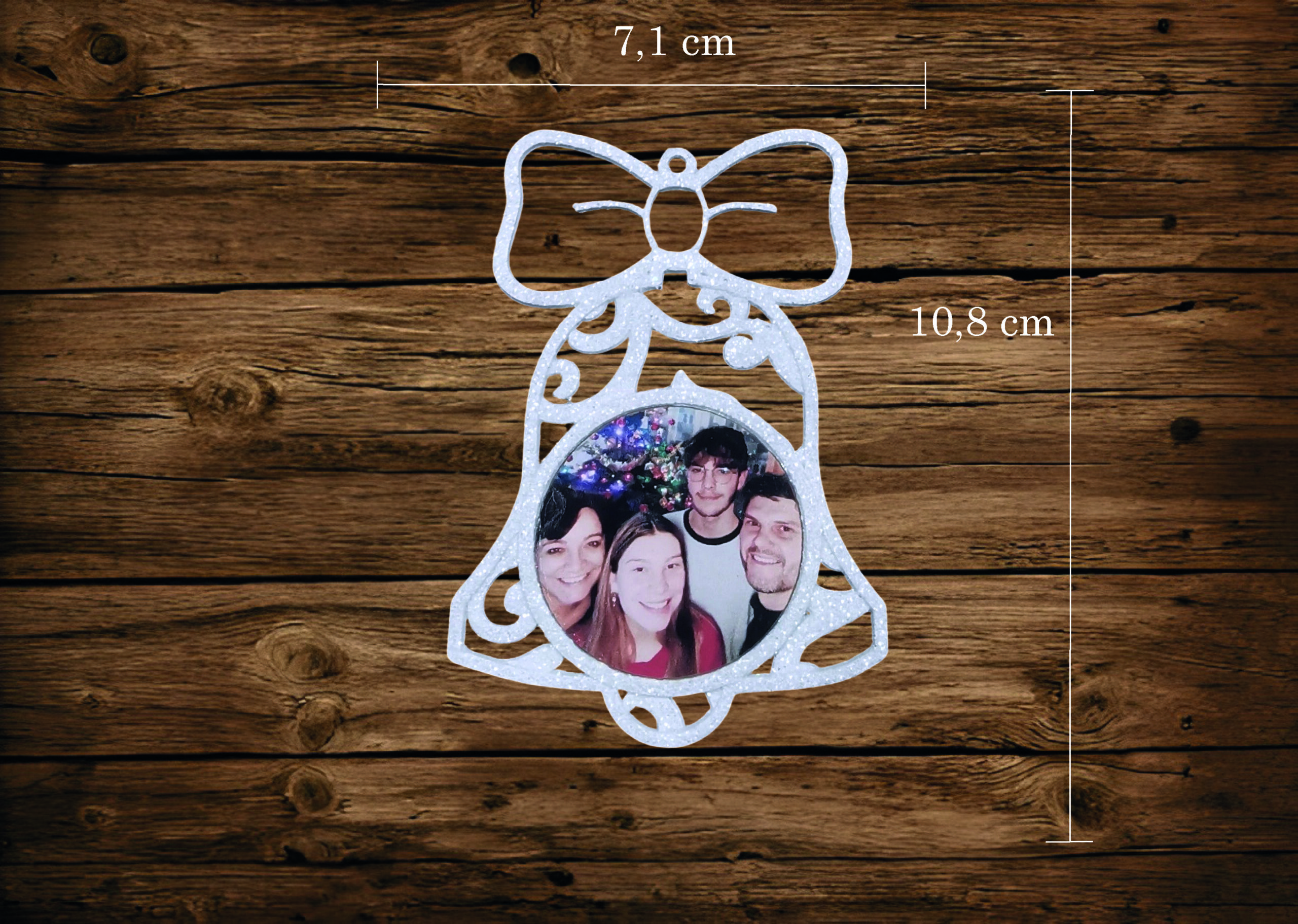 PERSANOLIZIRANA KUGLICA ZA BOR SA SLIKOM U BOŽIĆNIM MOTIVIMA - Slika 18