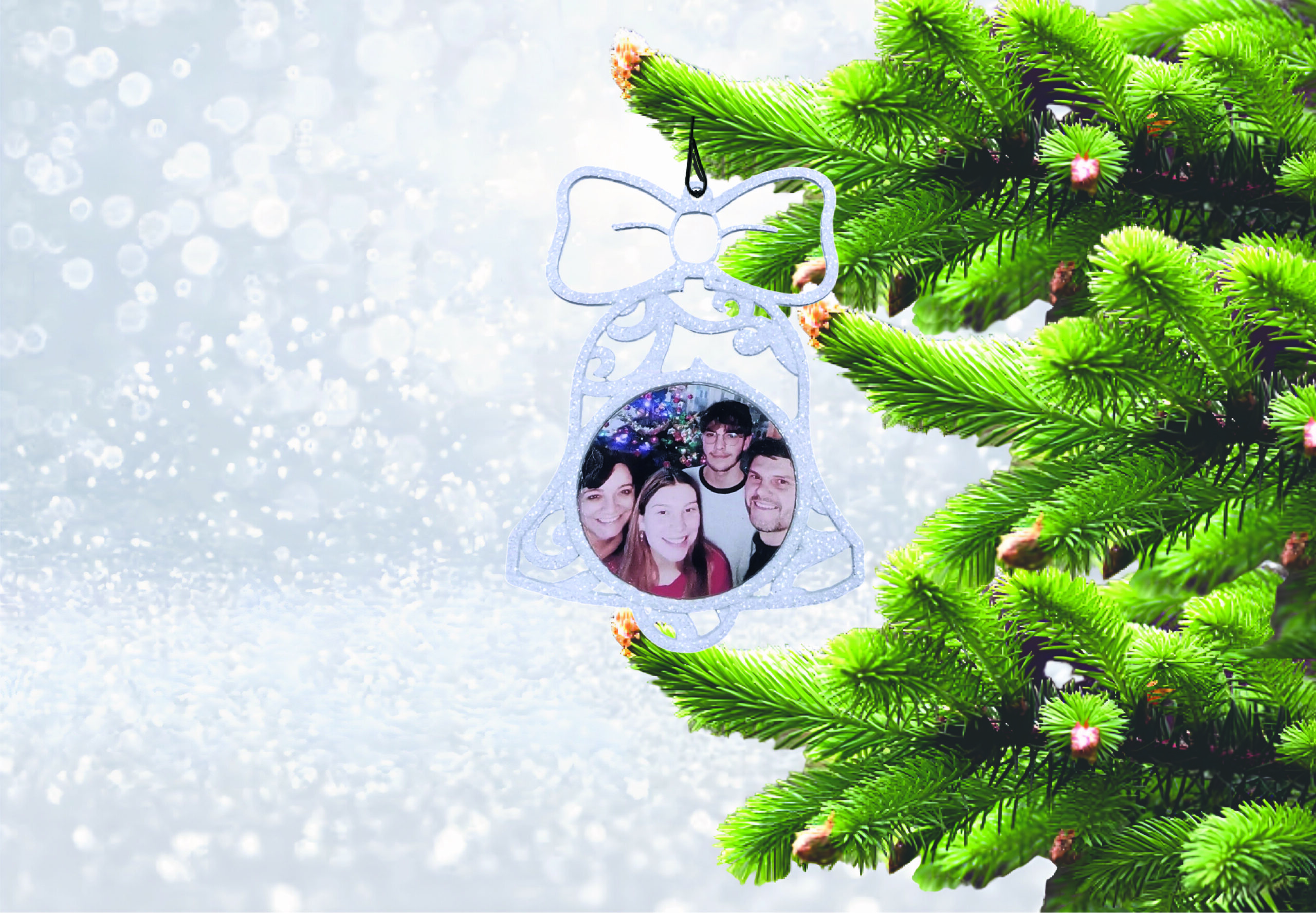 PERSANOLIZIRANA KUGLICA ZA BOR SA SLIKOM U BOŽIĆNIM MOTIVIMA - Slika 17