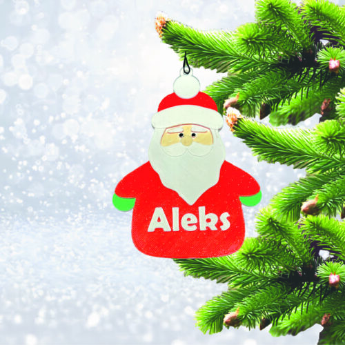 PERSONALIZIRANI UKRASI ZA BOR – BOŽIĆNI LIKOVI S IMENOM