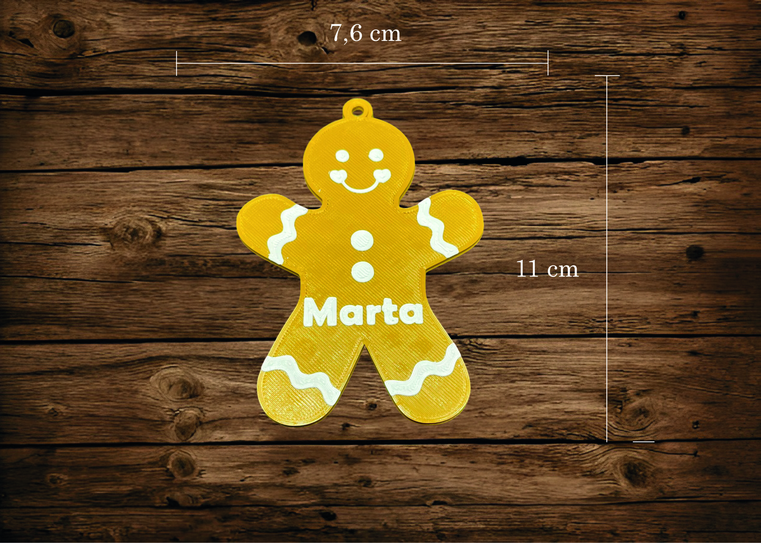 PERSONALIZIRANI UKRASI ZA BOR - BOŽIĆNI LIKOVI S IMENOM - Slika 18