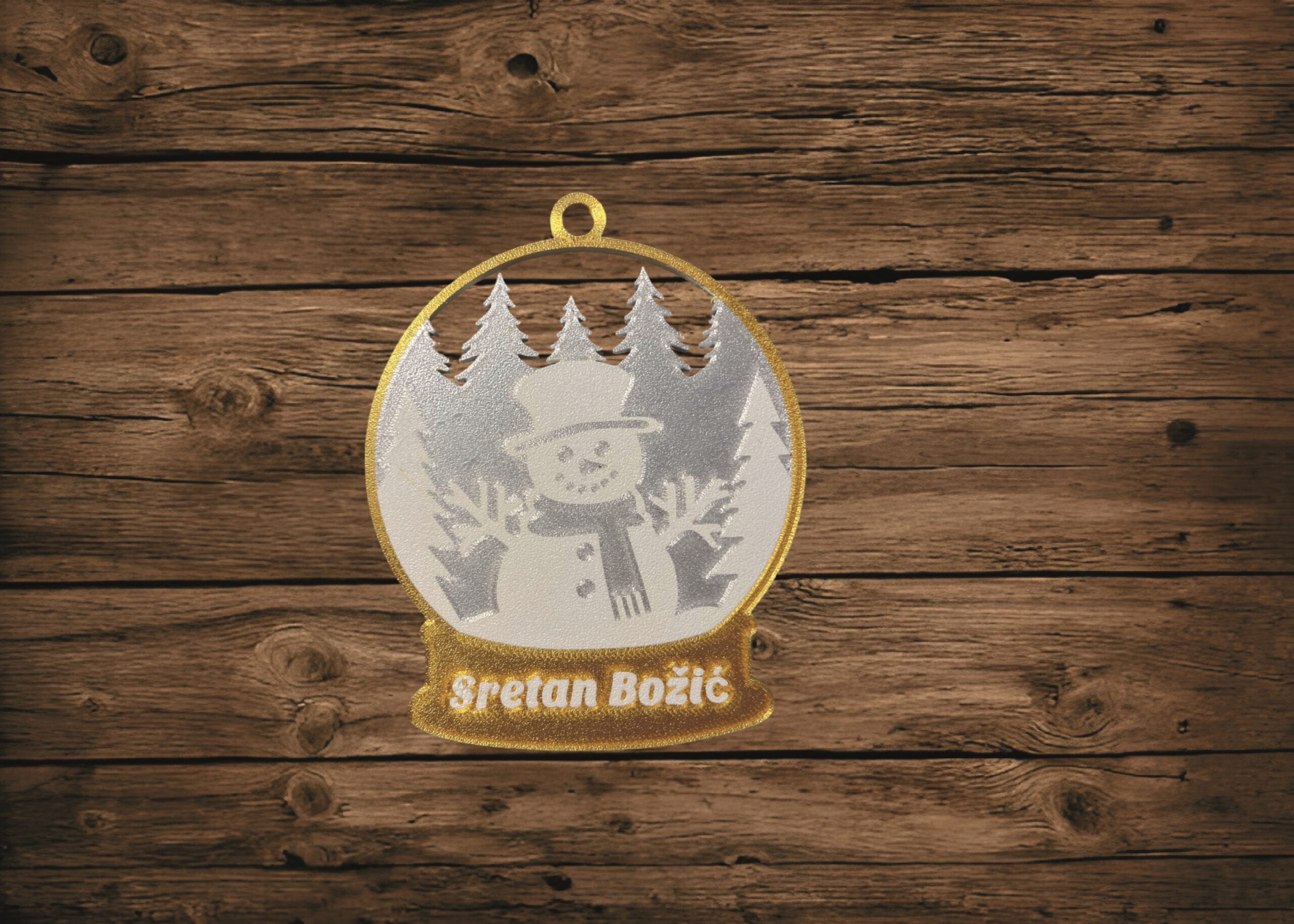 KUGLICE SRETAN BOŽIĆ S BOŽIĆNIM MOTIVOM - Slika 4