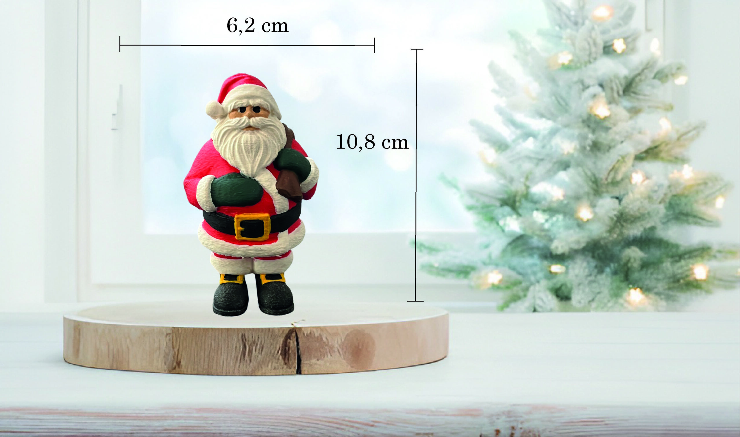 DEKORATIVNA FIGURICA DJED BOŽIĆNJAK - Slika 2