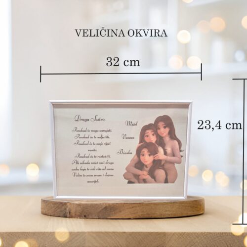 PERSONALIZIRANA SLIKA ZA SESTRU