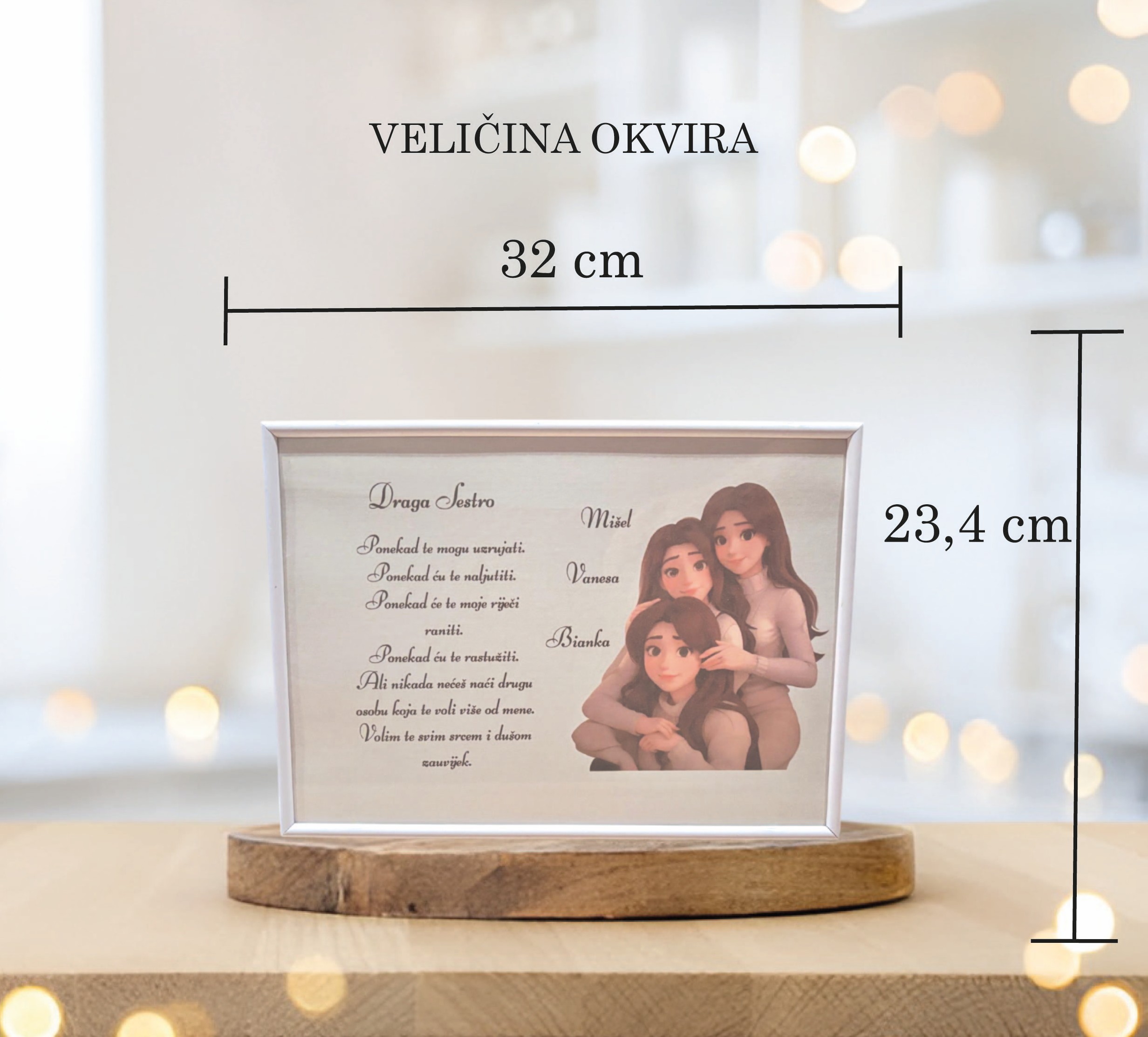 PERSONALIZIRANA SLIKA ZA SESTRU - Slika 2