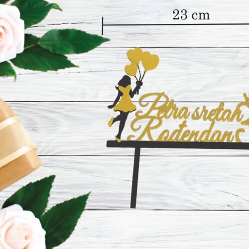 PERSONALIZIRANI TOPER IME SRETAN ROĐENDAN – BROJ I CURA