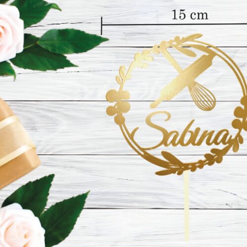 PERSONALIZIRANI TOPER IME I KUHARSKI ELEMENTI