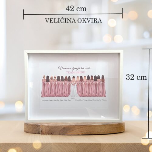 PERSONALIZIRANA SLIKA TEAM BRIDE