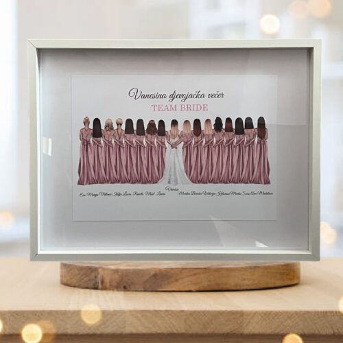 PERSONALIZIRANA SLIKA TEAM BRIDE