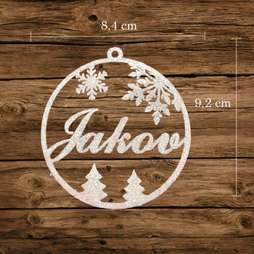 PERSONALIZIRANA KUGLICA ZA BOR SA IMENOM #1