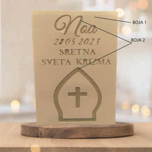 PERSONALIZIRANA ČESTITKA ZA KRIZMU