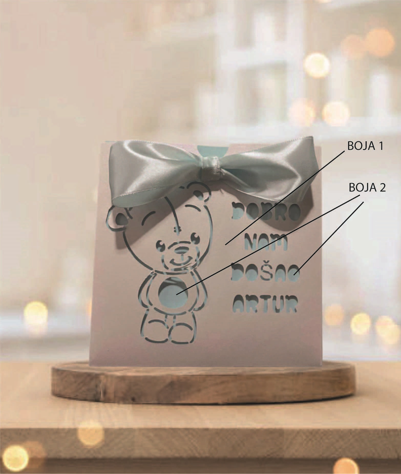 PERSONALIZIRANA ČESTITKA ZA POSJETU BEBI - Slika 2