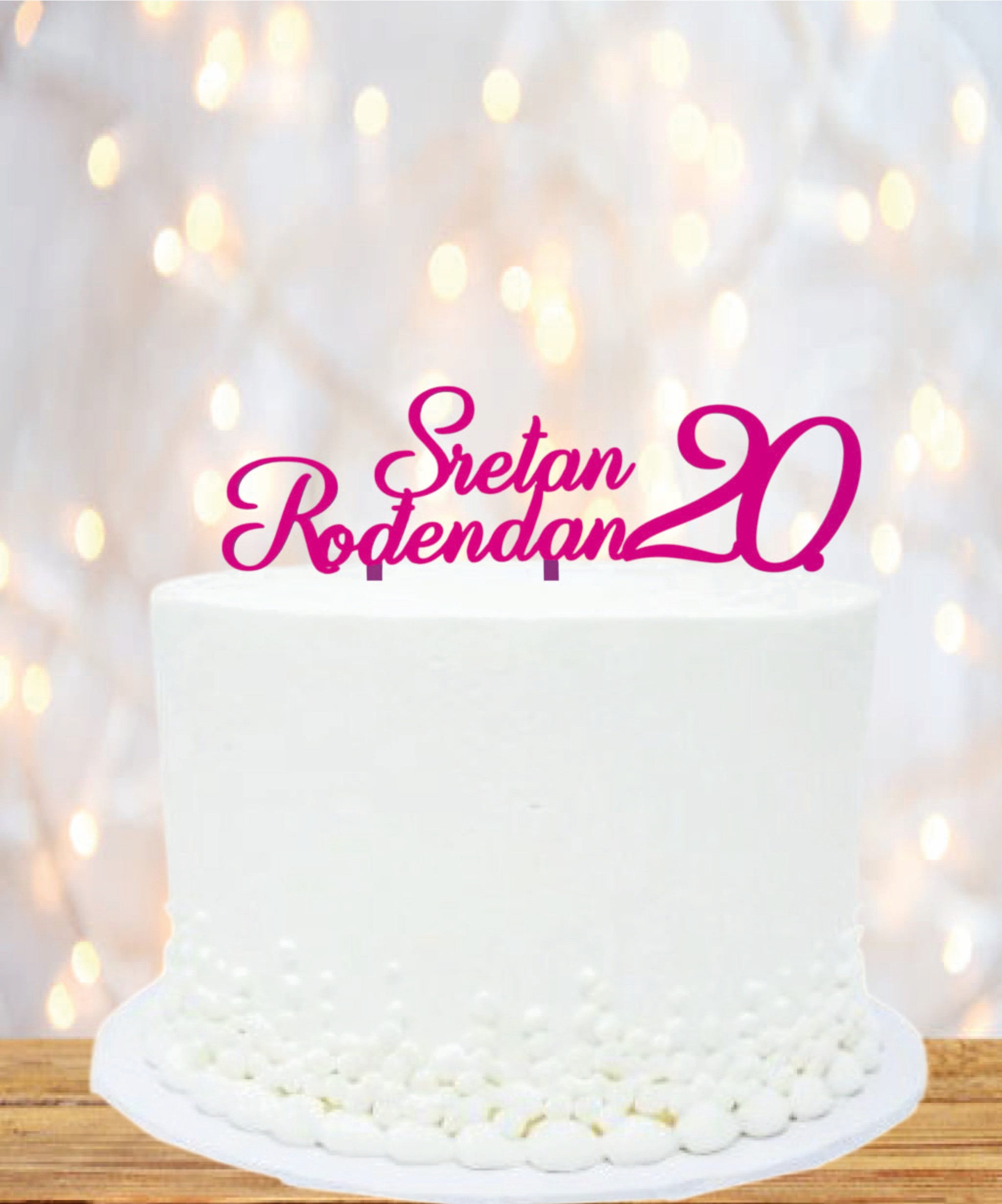PERSONALIZIRANI TOPER SRETAN ROĐENDAN I BROJ - Slika 3
