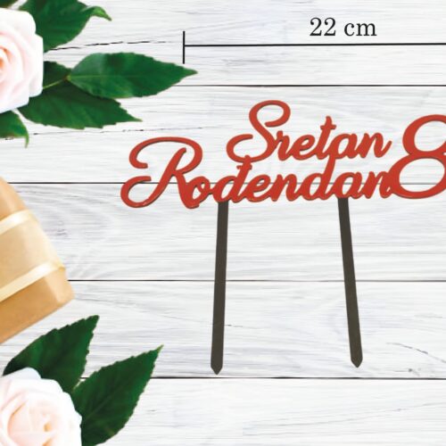 PERSONALIZIRANI TOPER SRETAN ROĐENDAN I BROJ