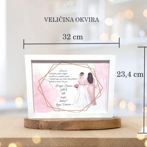 PERSONALIZIRANA SLIKA “ŽELIŠ LI BITI MOJA KUMA?#