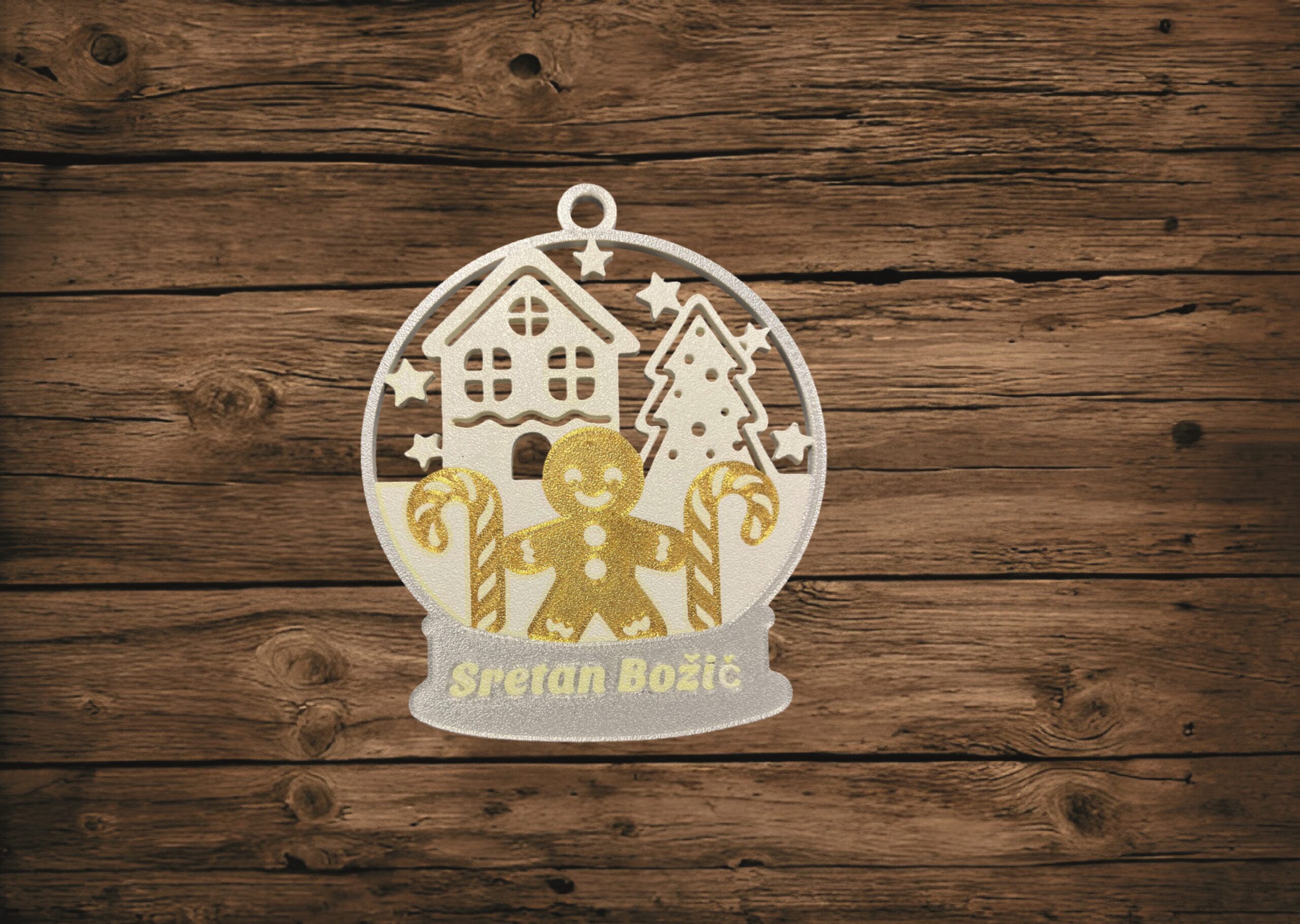 KUGLICE SRETAN BOŽIĆ S BOŽIĆNIM MOTIVOM - Slika 8