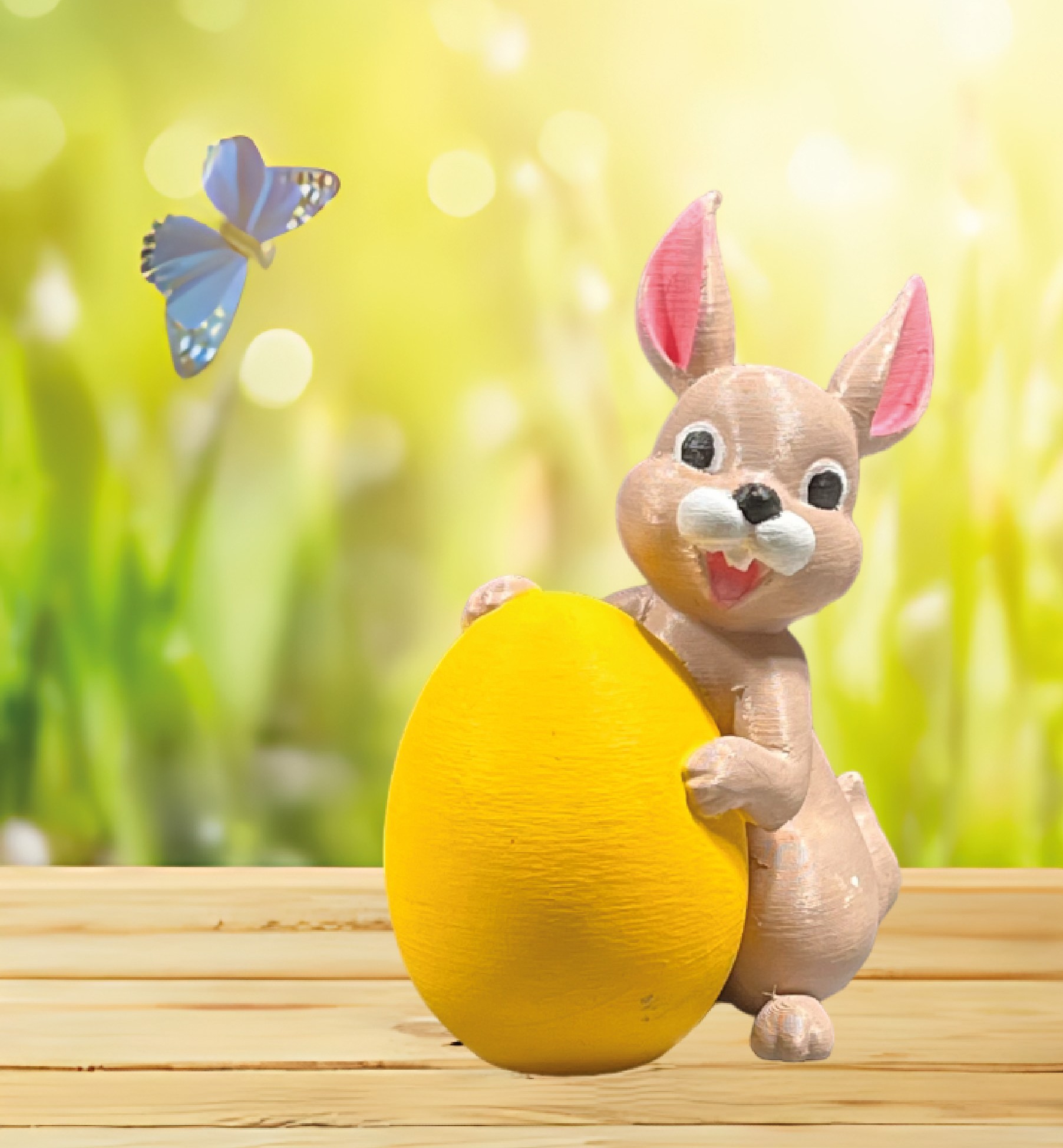 USKRSNA DEKORACIJA ZEČIĆ SA JAJOM