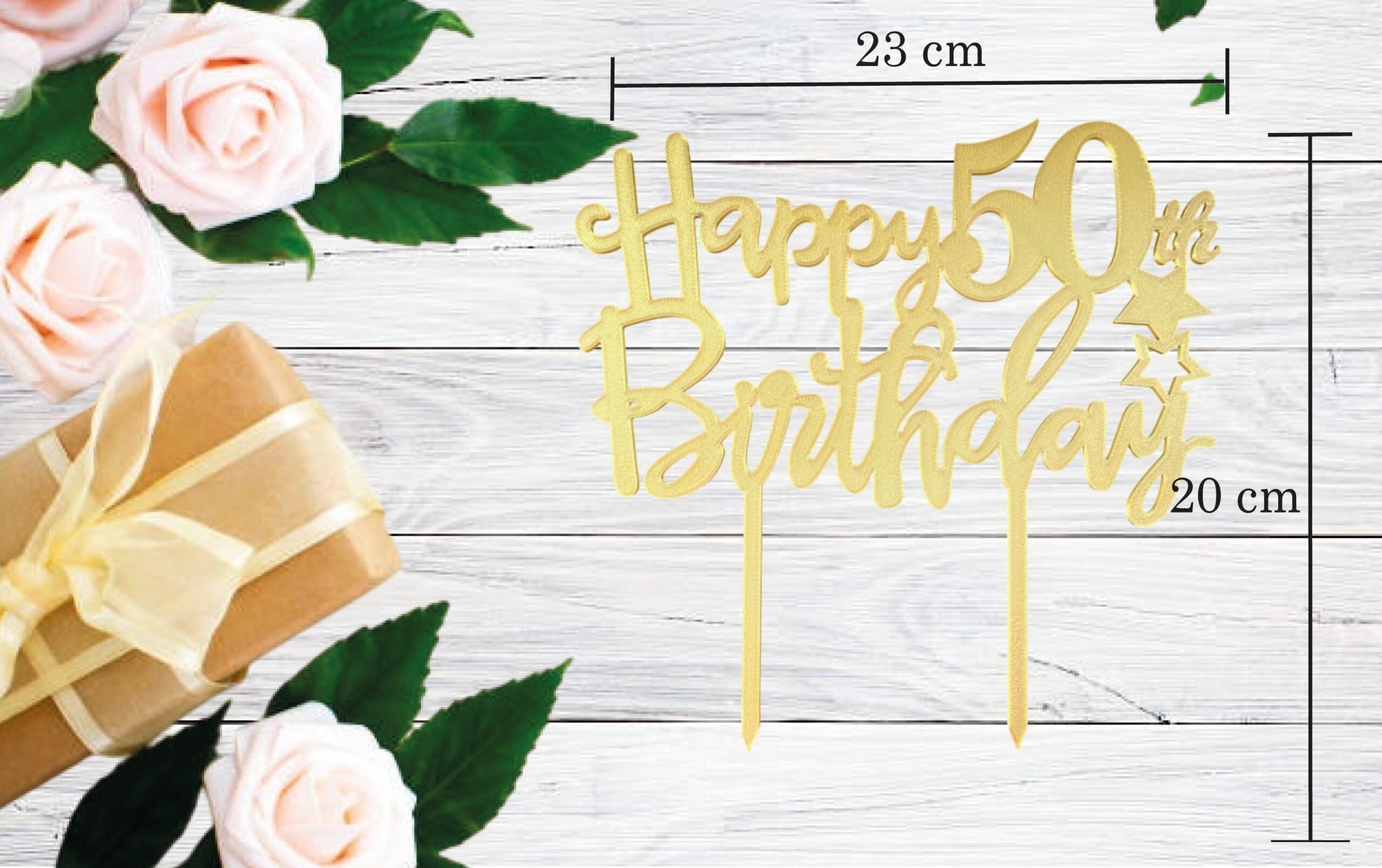 PERSONALIZIRANI TOPER HAPPY BROJ BIRTHDAY #2 - Slika 2