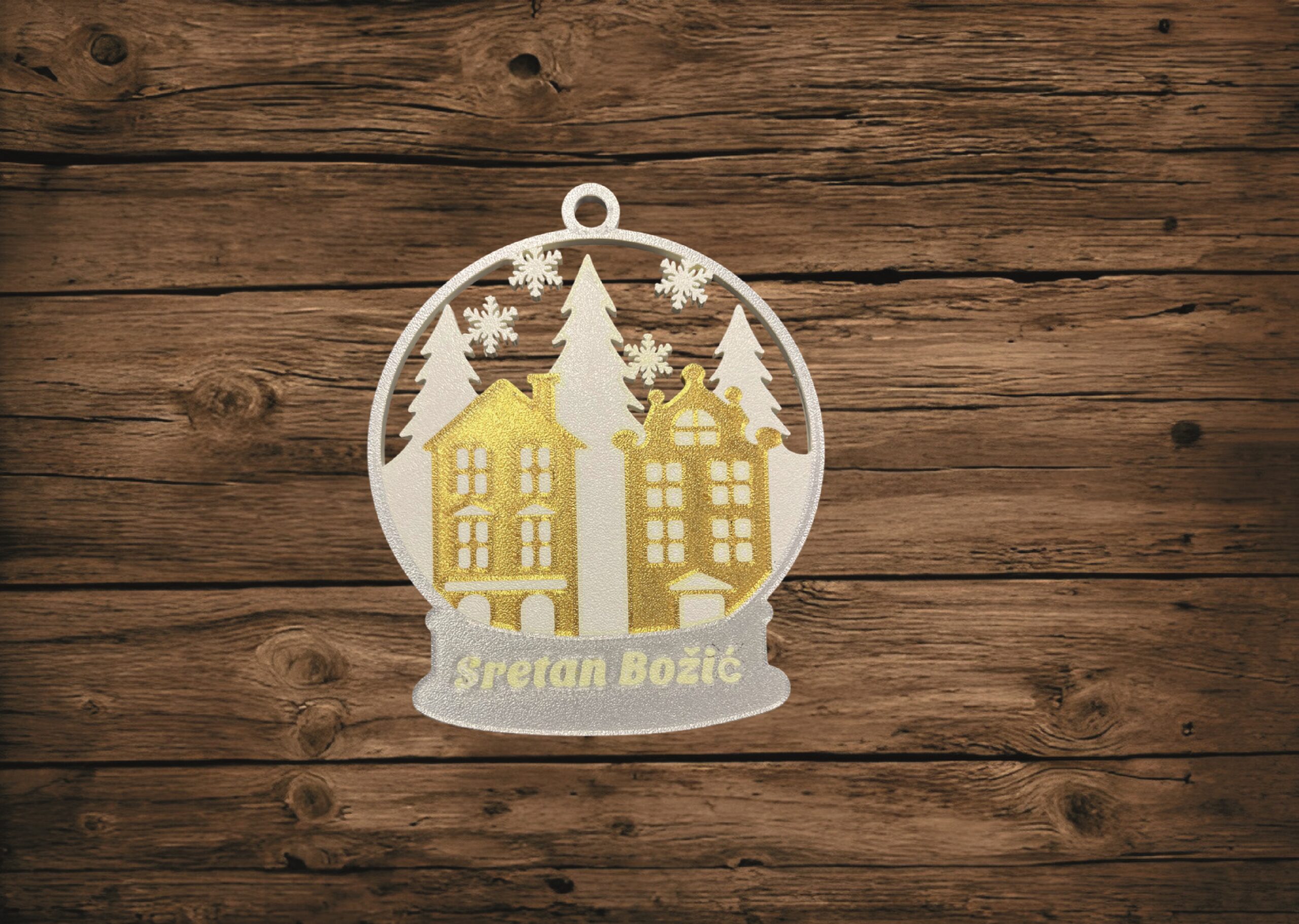 KUGLICE SRETAN BOŽIĆ S BOŽIĆNIM MOTIVOM - Slika 10