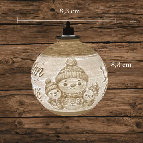 3D SVJETLEĆE KUGLICE SA BOŽIĆNIM UZORCIMA